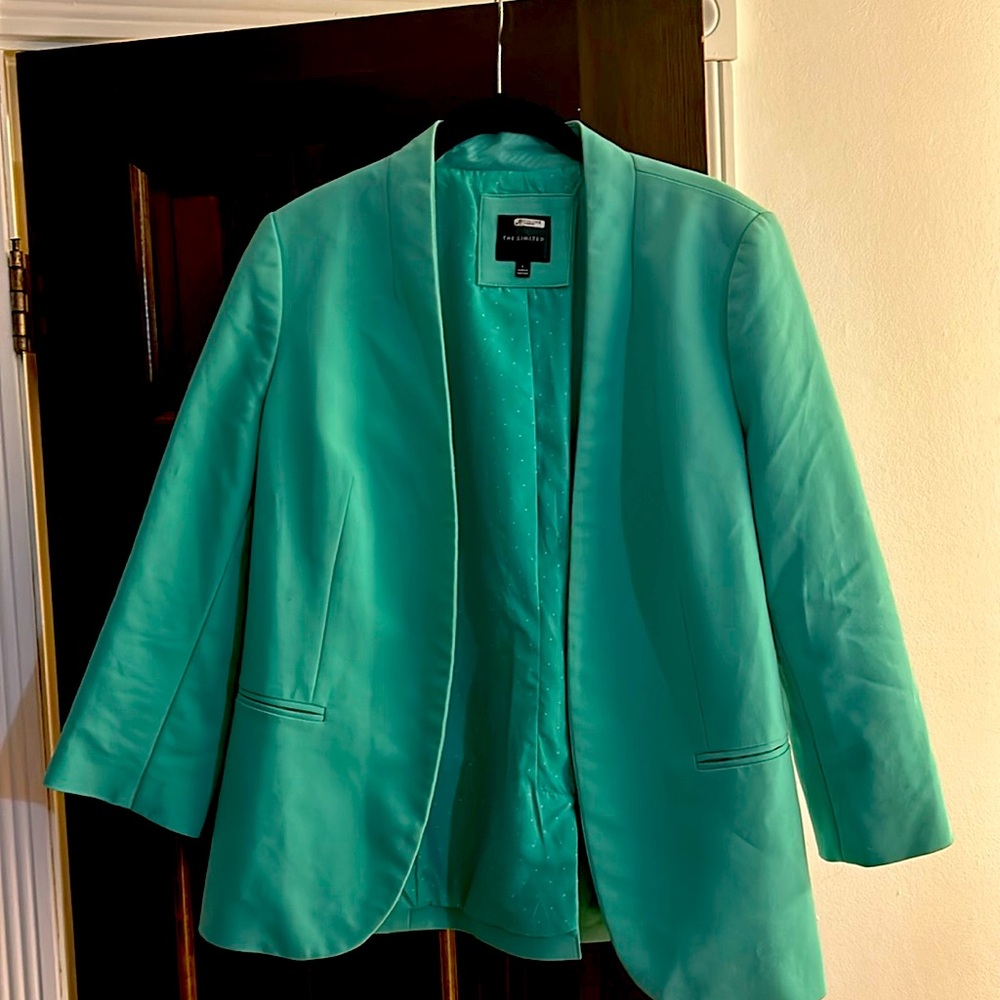 Teal blazer from the limited